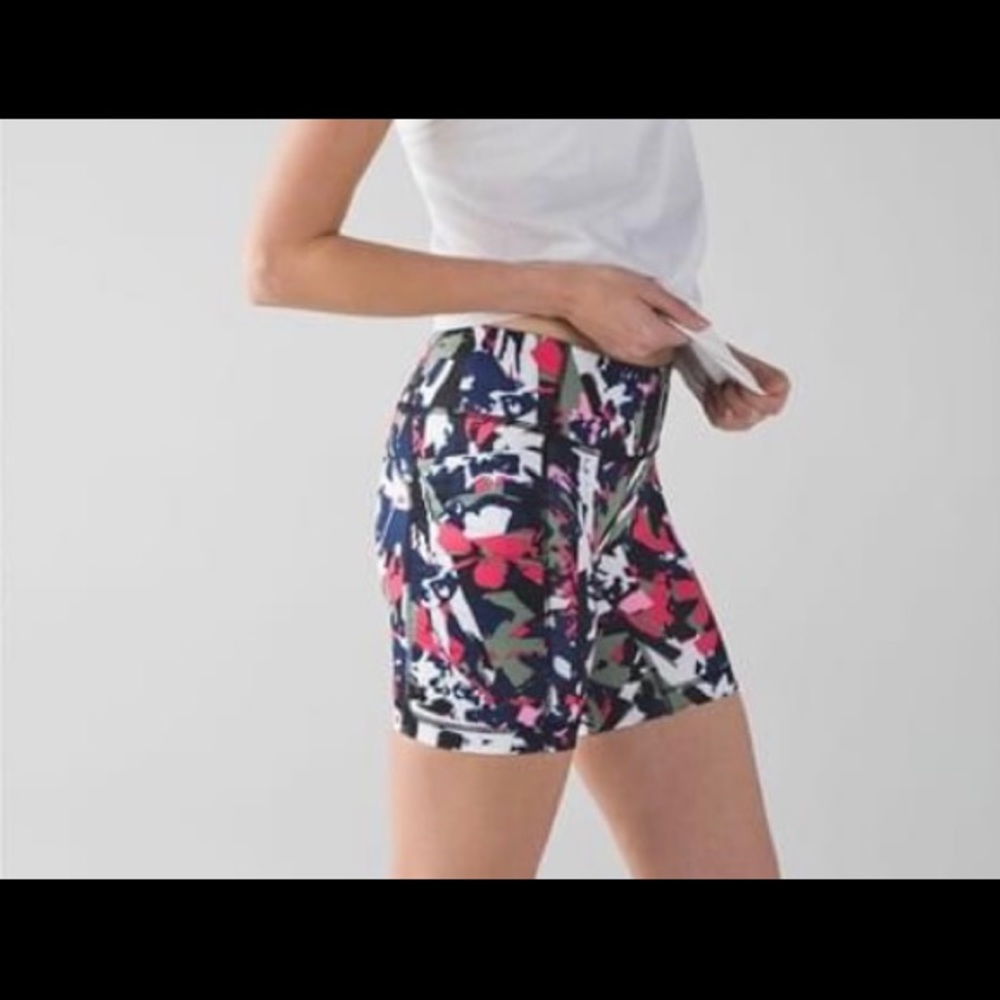 Lululemon speed track short pop cut boom juice SOLD
